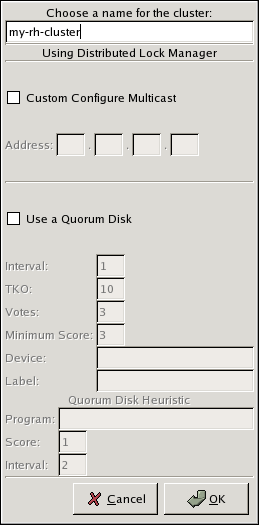 Creating A New Configuration